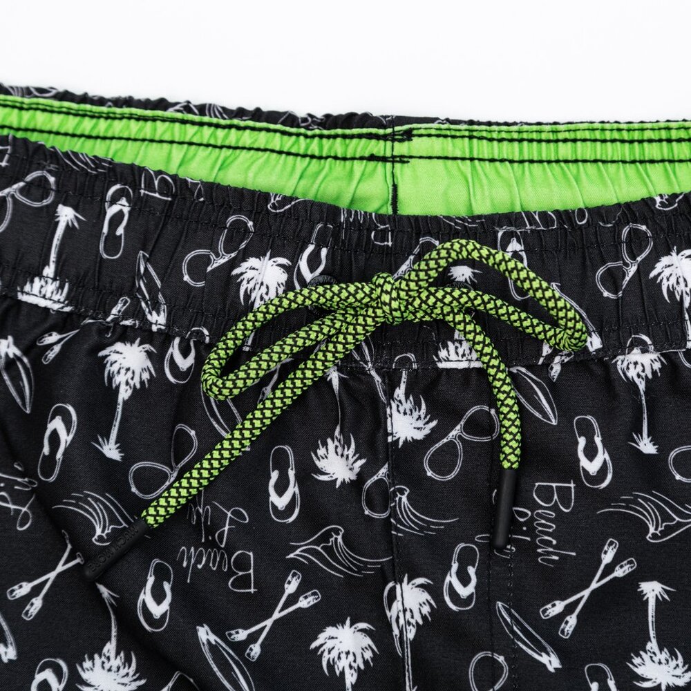 Men's Swim Trunks Mesh Liner Beachwear with Pocket 10" Inseam Size S - Picture 5 of 6